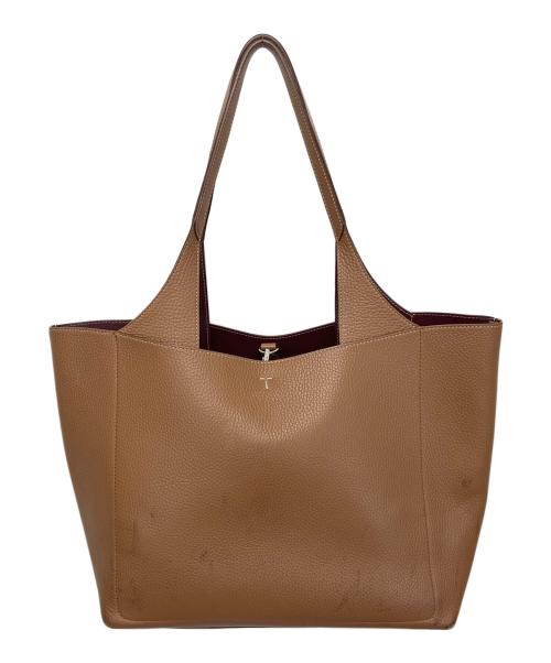 TOD'S（トッズ）TOD'S (トッズ) タイムレス　トートバッグ ブラウンの古着・服飾アイテム