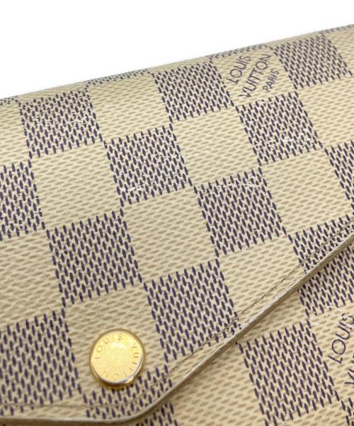 LOUIS VUITTON（ルイ ヴィトン）LOUIS VUITTON (ルイ ヴィトン) ダミエ アズールキャンバス 長財布 ベージュの古着・服飾アイテム