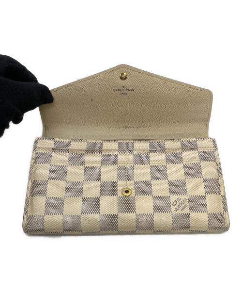 LOUIS VUITTON（ルイ ヴィトン）LOUIS VUITTON (ルイ ヴィトン) ダミエ アズールキャンバス 長財布 ベージュの古着・服飾アイテム