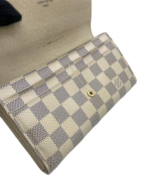 LOUIS VUITTON（ルイ ヴィトン）LOUIS VUITTON (ルイ ヴィトン) ダミエ アズールキャンバス 長財布 ベージュの古着・服飾アイテム