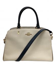 COACH（コーチ）の古着「91162　2WAYバッグ」｜ホワイト×アイボリー