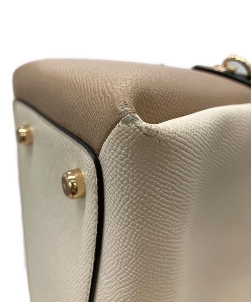 COACH（コーチ）COACH (コーチ) 91162　2WAYバッグ ホワイト×アイボリーの古着・服飾アイテム