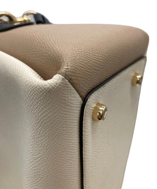 COACH（コーチ）COACH (コーチ) 91162　2WAYバッグ ホワイト×アイボリーの古着・服飾アイテム