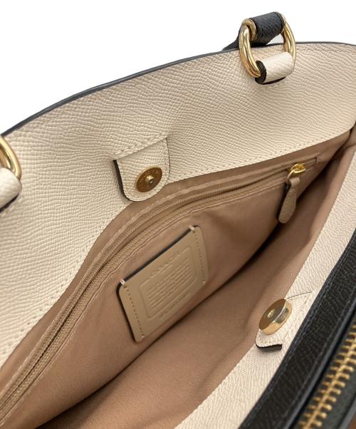 COACH（コーチ）COACH (コーチ) 91162　2WAYバッグ ホワイト×アイボリーの古着・服飾アイテム