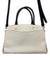 中古・古着 COACH (コーチ) 91162　2WAYバッグ ホワイト×アイボリー：13000円