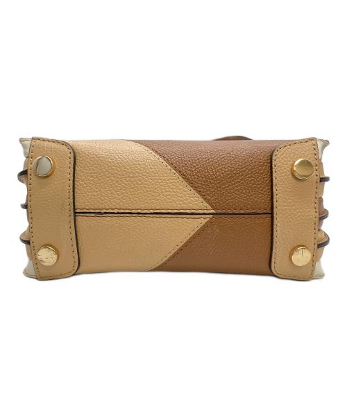 MICHAEL KORS（マイケルコース）MICHAEL KORS (マイケルコース) 30S9gm9m6t 2WAYバッグ ブラウン×アイボリーの古着・服飾アイテム