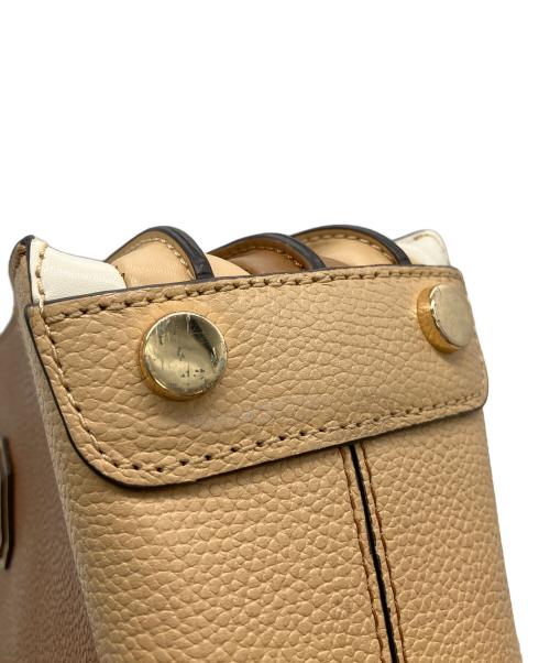 MICHAEL KORS（マイケルコース）MICHAEL KORS (マイケルコース) 30S9gm9m6t 2WAYバッグ ブラウン×アイボリーの古着・服飾アイテム