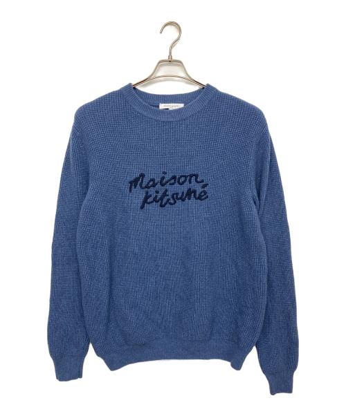maison kitsune（メゾンキツネ）MAISON KITSUNE (メゾンキツネ) LM00814KT1063　セーター ネイビー サイズ:Mの古着・服飾アイテム