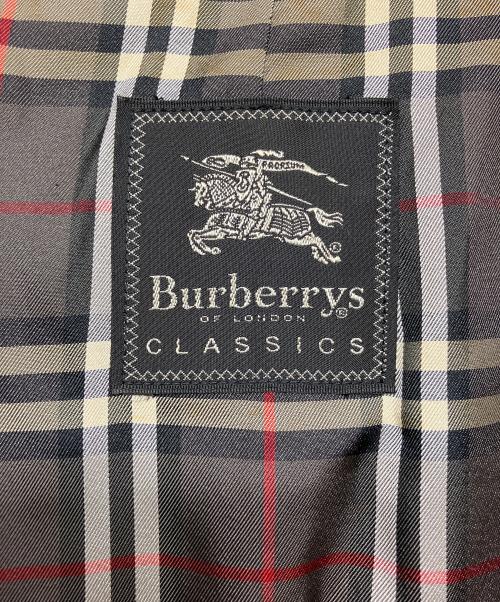 Burberry's（バーバリーズ）Burberry's (バーバリーズ) ステンカラーコート ブラック サイズ:Mの古着・服飾アイテム
