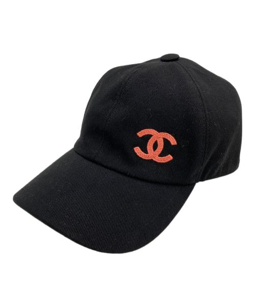 CHANEL（シャネル）CHANEL (シャネル) ココマークベースボールキャップ ブラックの古着・服飾アイテム