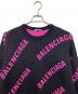 BALENCIAGA (バレンシアガ) 576320 T3153 クルーネックニット ピンク×ブラック サイズ:L：30000円
