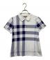 BURBERRY（バーバリー）の古着「ポロシャツ」｜ホワイト×パープル