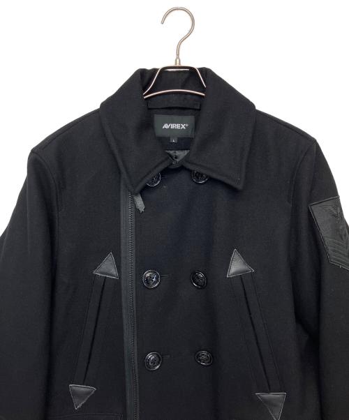AVIREX（アヴィレックス）AVIREX (アヴィレックス) 6122143　Pコート ブラック サイズ:Lの古着・服飾アイテム