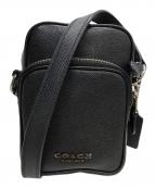 COACHコーチ）の古着「F72515　クロスグレイン ベケット クロスボディ ショルダー バッグ」｜ブラック
