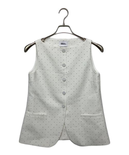 Bibiy.（ビビィ）Bibiy. (ビビィ) B40-JK026WHF　JEWEL VEST ホワイト サイズ:FREEの古着・服飾アイテム