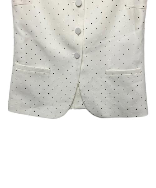Bibiy.（ビビィ）Bibiy. (ビビィ) B40-JK026WHF　JEWEL VEST ホワイト サイズ:FREEの古着・服飾アイテム
