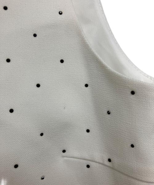 Bibiy.（ビビィ）Bibiy. (ビビィ) B40-JK026WHF　JEWEL VEST ホワイト サイズ:FREEの古着・服飾アイテム