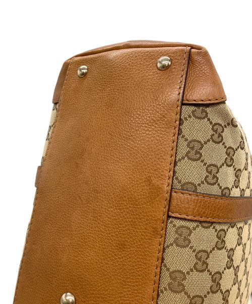 GUCCI（グッチ）GUCCI (グッチ) GGキャンバス　マラケシュトート ベージュの古着・服飾アイテム