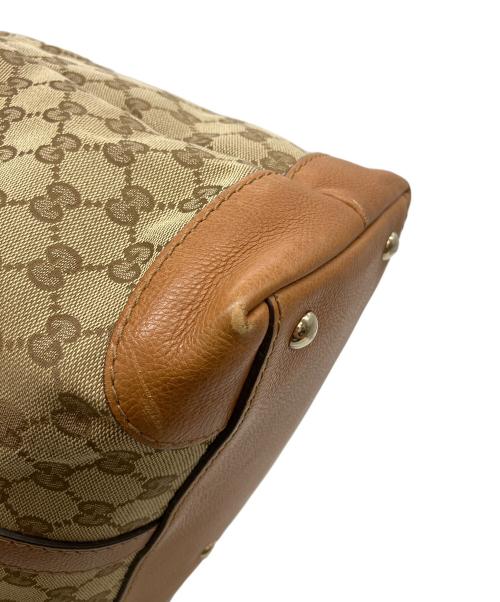 GUCCI（グッチ）GUCCI (グッチ) GGキャンバス　マラケシュトート ベージュの古着・服飾アイテム