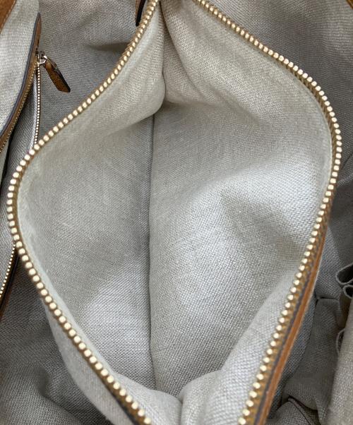 GUCCI（グッチ）GUCCI (グッチ) GGキャンバス　マラケシュトート ベージュの古着・服飾アイテム