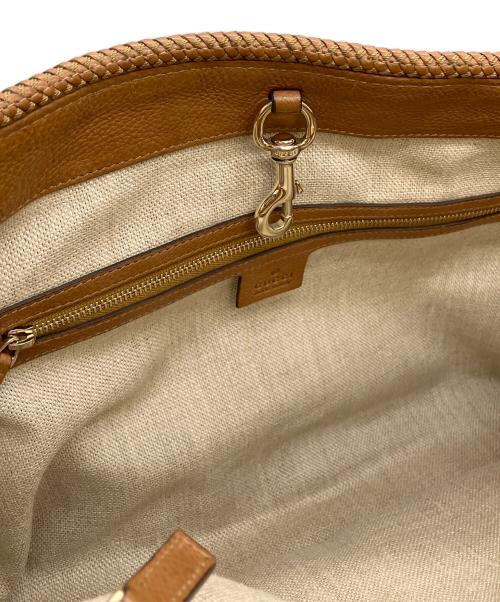 GUCCI（グッチ）GUCCI (グッチ) GGキャンバス　マラケシュトート ベージュの古着・服飾アイテム