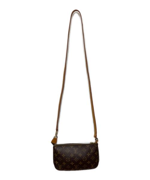 LOUIS VUITTON（ルイ ヴィトン）LOUIS VUITTON (ルイ ヴィトン) モノグラム　ポシェット・アクセソワール　ショルダーバッグ ブラウンの古着・服飾アイテム
