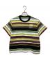sacai（サカイ）の古着「ストライプ コットンジャージ Tシャツ」｜ブラック