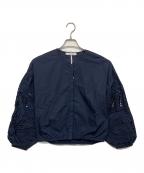 DOROTHEE SCHUMACHERドロシーシューマッハ）の古着「EMBROIDERED BEAUTY blouse」｜ネイビー