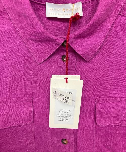MAISON MONTAGUT（MAISON MONTAGUT）MAISON MONTAGUT (MAISON MONTAGUT) 638022　長袖シャツ パープル サイズ:S 未使用品の古着・服飾アイテム