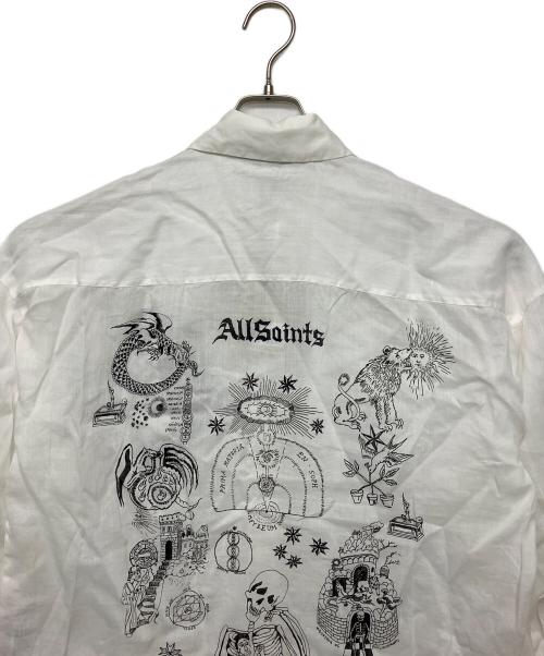 ALL SAINTS（オールセインツ）ALL SAINTS (オールセインツ) W075-PE-10-192　長袖シャツ ホワイト サイズ:UK6の古着・服飾アイテム