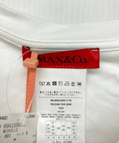 MAX&Co.（マックスアンドコー）MAX&Co. (マックスアンドコー) 2616941053 2 70 半袖カットソー ホワイト サイズ:Mの古着・服飾アイテム