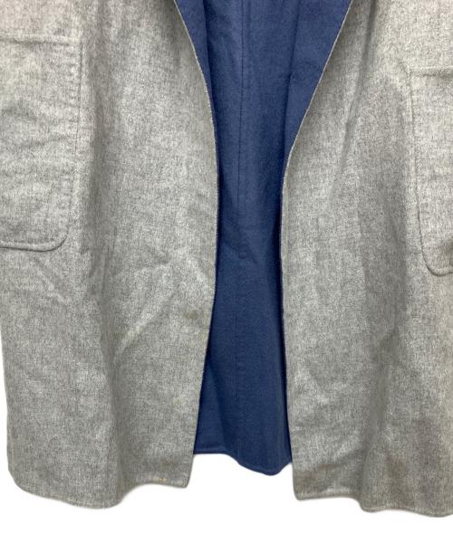 MaxMara（マックスマーラ）MaxMara (マックスマーラ) 10110151-36-01　CUCITO A MANO　リバーシブルコート グレー×ブルー サイズ:80Aの古着・服飾アイテム