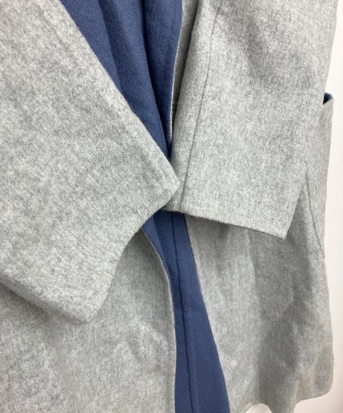 MaxMara（マックスマーラ）MaxMara (マックスマーラ) 10110151-36-01　CUCITO A MANO　リバーシブルコート グレー×ブルー サイズ:80Aの古着・服飾アイテム