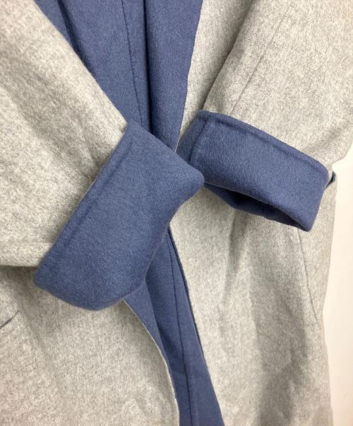MaxMara（マックスマーラ）MaxMara (マックスマーラ) 10110151-36-01　CUCITO A MANO　リバーシブルコート グレー×ブルー サイズ:80Aの古着・服飾アイテム