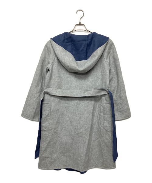 MaxMara（マックスマーラ）MaxMara (マックスマーラ) 10110151-36-01　CUCITO A MANO　リバーシブルコート グレー×ブルー サイズ:80Aの古着・服飾アイテム