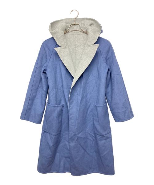 MaxMara（マックスマーラ）MaxMara (マックスマーラ) 10110151-36-01　CUCITO A MANO　リバーシブルコート グレー×ブルー サイズ:80Aの古着・服飾アイテム