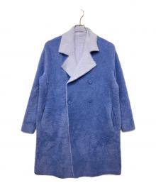 EMPORIO ARMAN（エンポリオアルマーニ）の古着「リバーシブルダブルブレストコート」｜ブルー