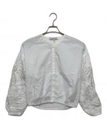 DOROTHEE SCHUMACHER（ドロシーシューマッハ）の古着「EMBROIDERED BEAUTY blouse」｜ホワイト