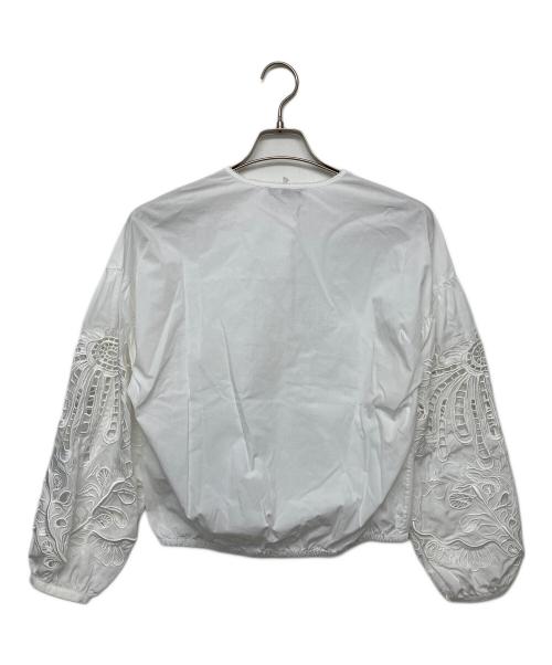 DOROTHEE SCHUMACHER（ドロシーシューマッハ）DOROTHEE SCHUMACHER (ドロシーシューマッハ) EMBROIDERED BEAUTY blouse ホワイト サイズ:1 未使用品の古着・服飾アイテム