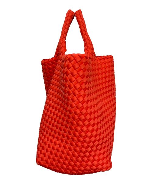 NAGHEDI（ナゲディ）NAGHEDI (ナゲディ) St. Barths S スモール メッシュ　トートバッグ レッドの古着・服飾アイテム