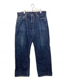 MOMOTARO JEANS（桃太郎ジーンズ）の古着「出陣レーベル 0905SP　デニムパンツ」｜ネイビー