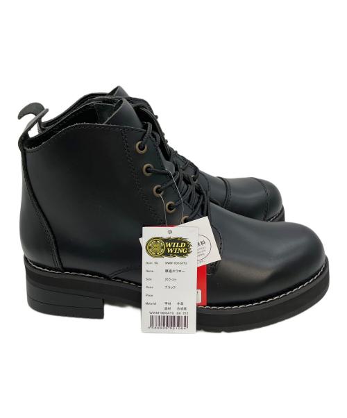 WILD WING（ワイルドウィング）wild wing (ワイルドウィング) WWM-0003 厚底スワロー ブラック サイズ:26.5cm 未使用品の古着・服飾アイテム
