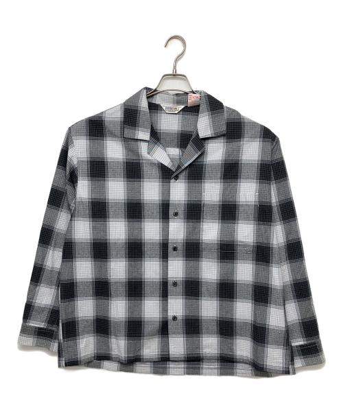 FIVE BROTHER（ファイブブラザー）FIVE BROTHER (ファイブブラザー) オンブレチェック　長袖シャツ グレー サイズ:Lの古着・服飾アイテム