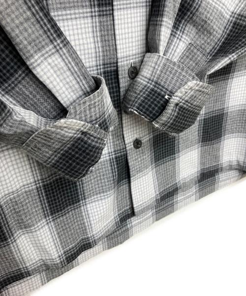 FIVE BROTHER（ファイブブラザー）FIVE BROTHER (ファイブブラザー) オンブレチェック　長袖シャツ グレー サイズ:Lの古着・服飾アイテム