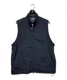 is-ness（イズネス）の古着「LIGHT SHELL VEST　ナイロンベスト」｜ブラック