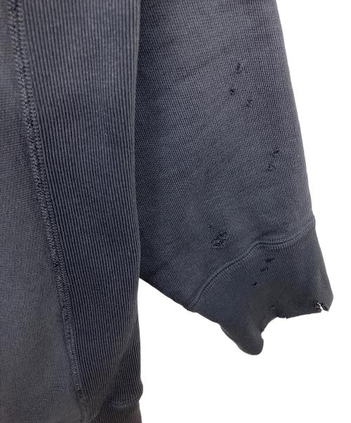 BOWWOW（バウワウ）BOWWOW (バウワウ) ダメージ加工スウェット ブラック サイズ:Lの古着・服飾アイテム