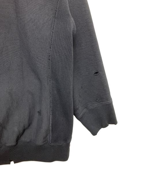 BOWWOW（バウワウ）BOWWOW (バウワウ) ダメージ加工スウェット ブラック サイズ:Lの古着・服飾アイテム