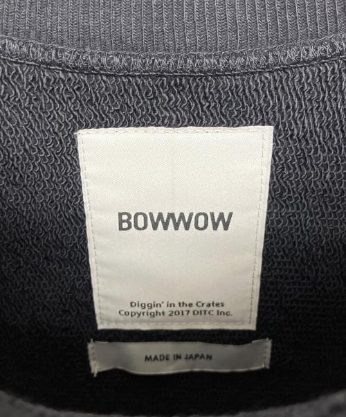 BOWWOW（バウワウ）BOWWOW (バウワウ) ダメージ加工スウェット ブラック サイズ:Lの古着・服飾アイテム