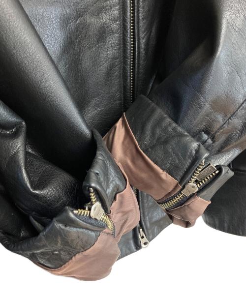 BANANA REPUBLIC（バナナリパブリック）BANANA REPUBLIC (バナナリパブリック) レザージャケット ブラック サイズ:XLの古着・服飾アイテム