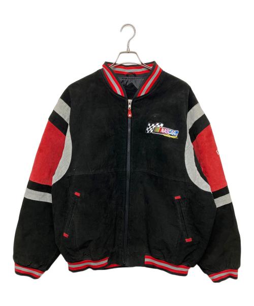 NASCAR（ナスカー）NASCAR (ナスカー) ジャケット ブラック×レッド サイズ:XLの古着・服飾アイテム